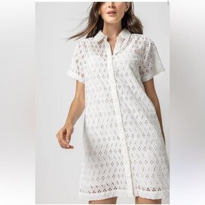 NWT - white eyelet Gap dress